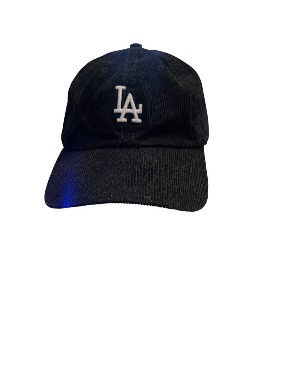 Cooperstown Collection American Needle Black LA Dodgers Strapback Corduroy Cap